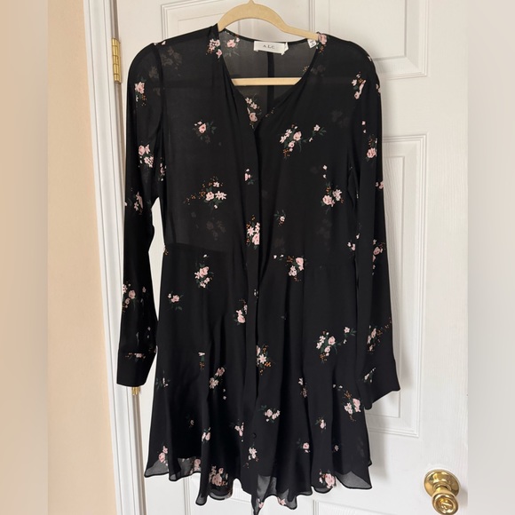 A.L.C. Randi Silk Floral Dress | 6 - Picture 3 of 4